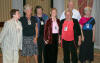 27. Debbie Russell, Steffi Carle, Sue Bell, Dorsy Erlandson, Joan Weisenbach, Ann Morris, and John Putham